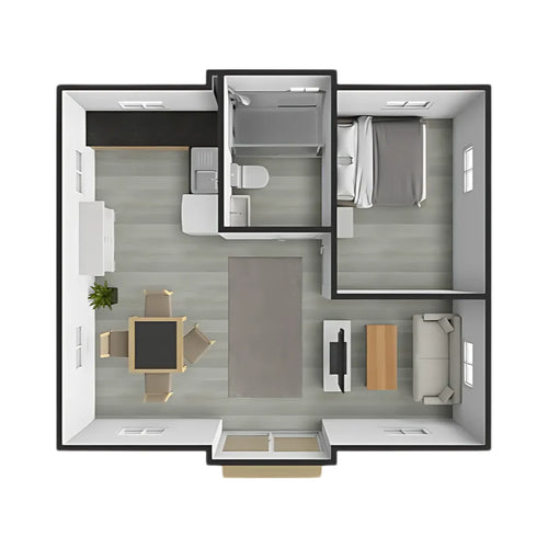 20ft Expandable Home - One Bedroom